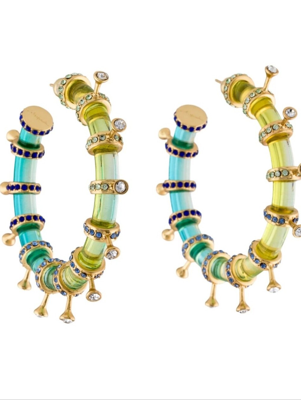 RESERED🌹🌹🌹Schiaparelli Gradient  Hoops Earrings